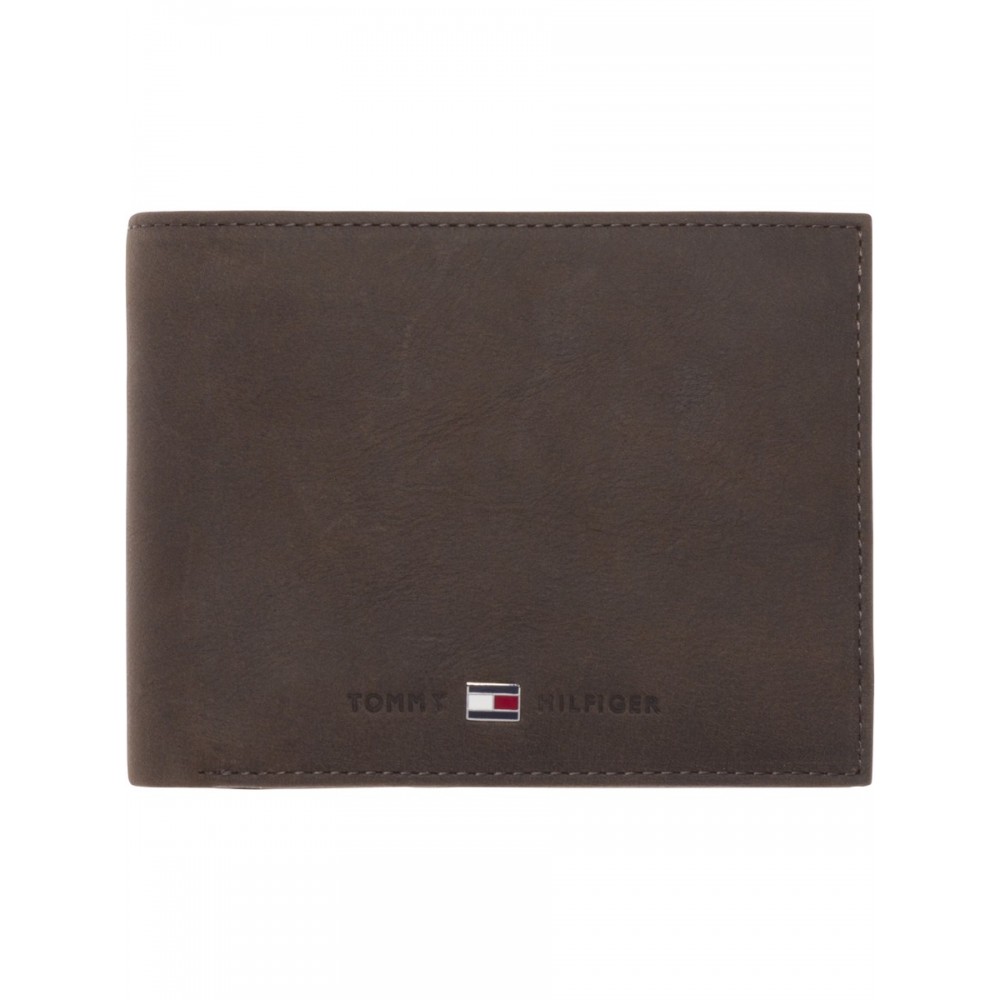 Ανδρικό Πορτοφόλι Tommy Hilfiger Johnson Cc Flap And Coin Pocket AM0AM00660-041 Καφέ