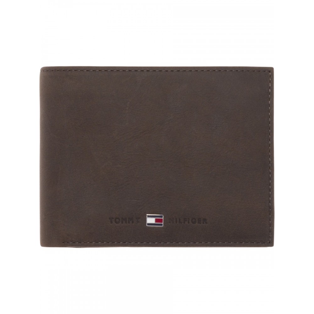 Ανδρικό Πορτοφόλι Tommy Hilfiger Johnson Cc Flap And Coin Pocket AM0AM00660-041 Καφέ