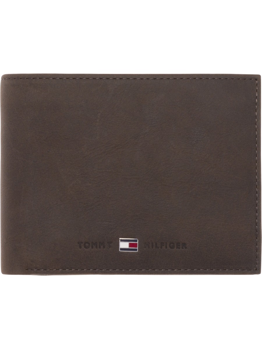 Ανδρικό Πορτοφόλι Tommy Hilfiger Johnson Cc Flap And Coin Pocket AM0AM00660-041 Καφέ