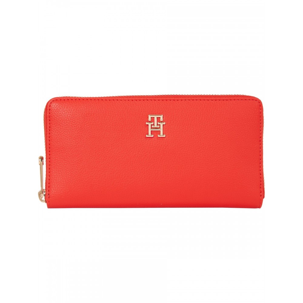 Women Wallet Tommy Hilfiger Th Essential Sc Large Za Corp  AW0AW16094-XND Red