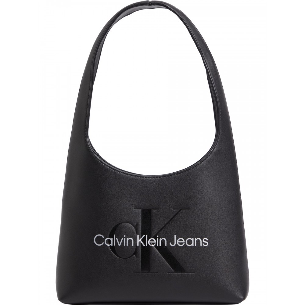 Γυναικεία Τσάντα Calvin Klein Sculpted Arch Shoulder bag22 Mono K60K611548-0GL Μαύρη