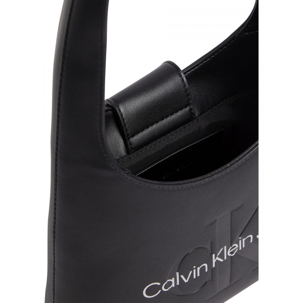 Γυναικεία Τσάντα Calvin Klein Sculpted Arch Shoulder bag22 Mono K60K611548-0GL Μαύρη