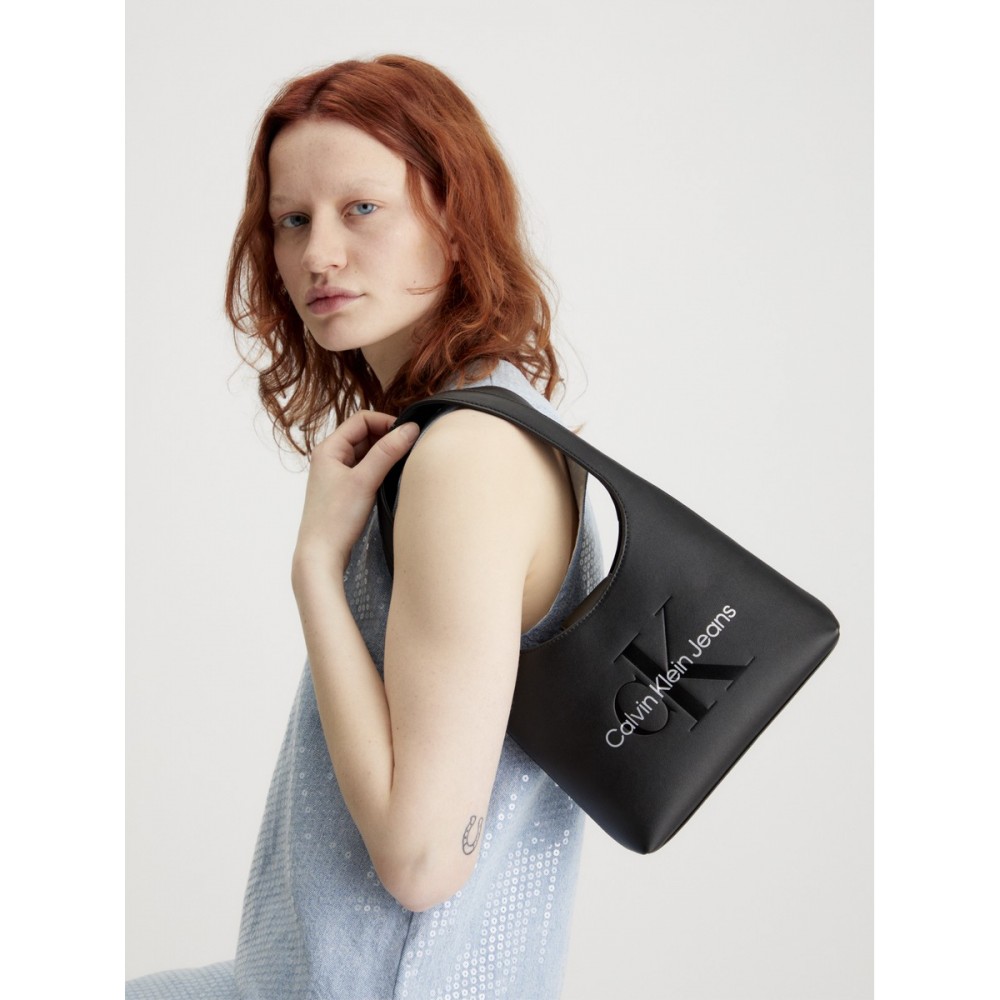 Women's Bag Calvin Klein Sculpted Arch Shoulder bag22 Mono K60K611548-0GL  Black