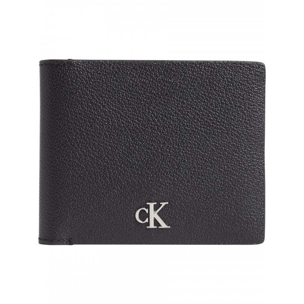 Men Wallet Calvin Klein Mono Hrdw Rfid Bifold K50K511445-BEH Black