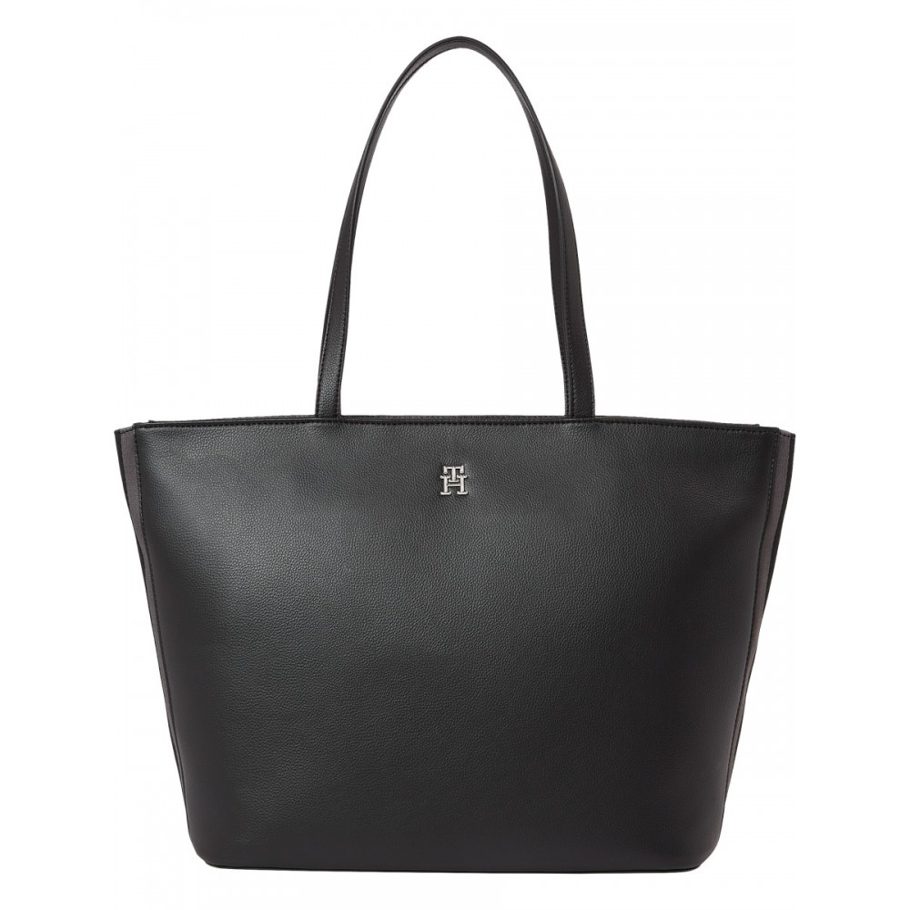 Γυναικεία Τσάντα Tommy Hilfiger Th Essential Sc Tote AW0AW15720-BDS Μαύρη