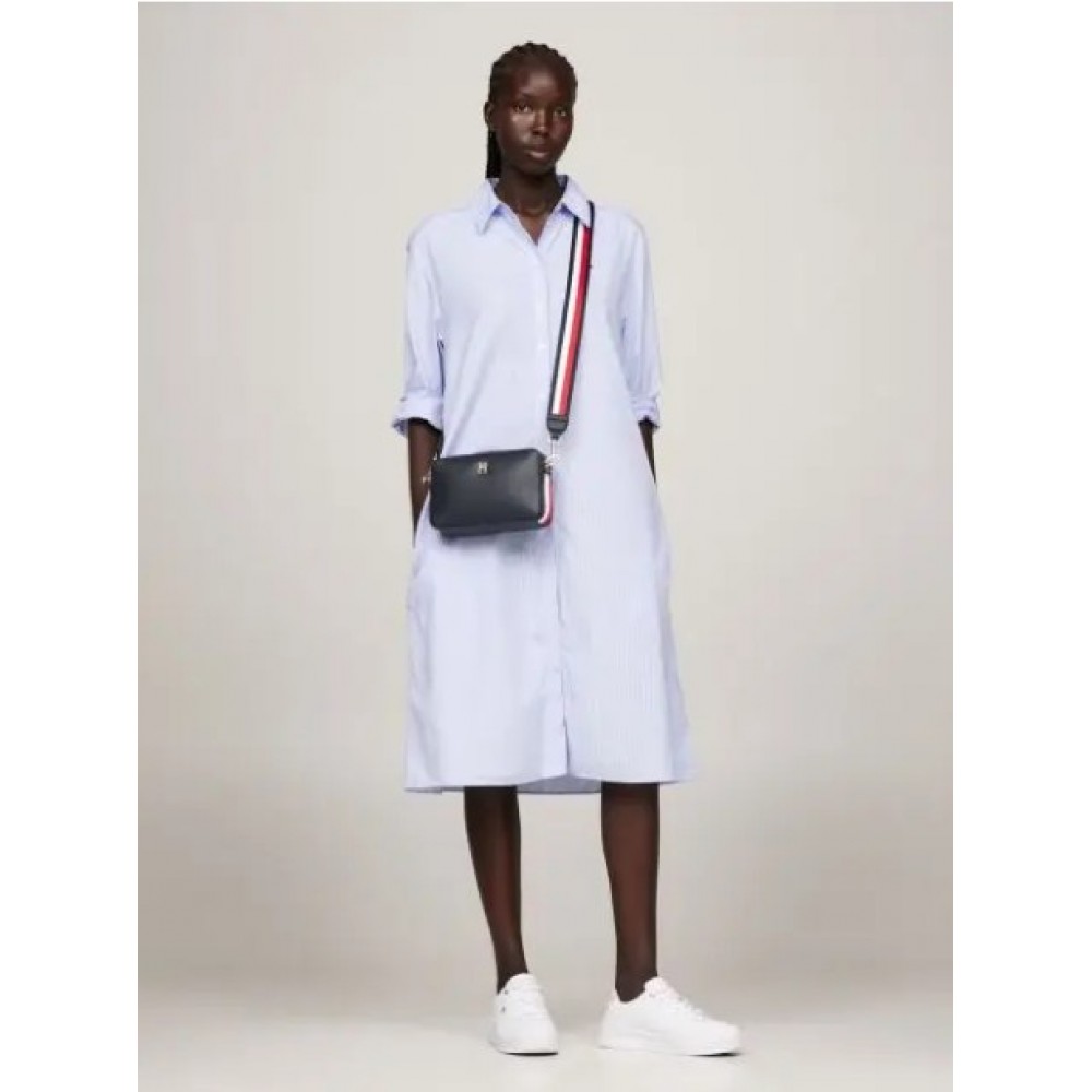 Women Bag Tommy Hilfiger Th Essential Sc Camera Bag Corp AW0AW15707-DW6 Blue