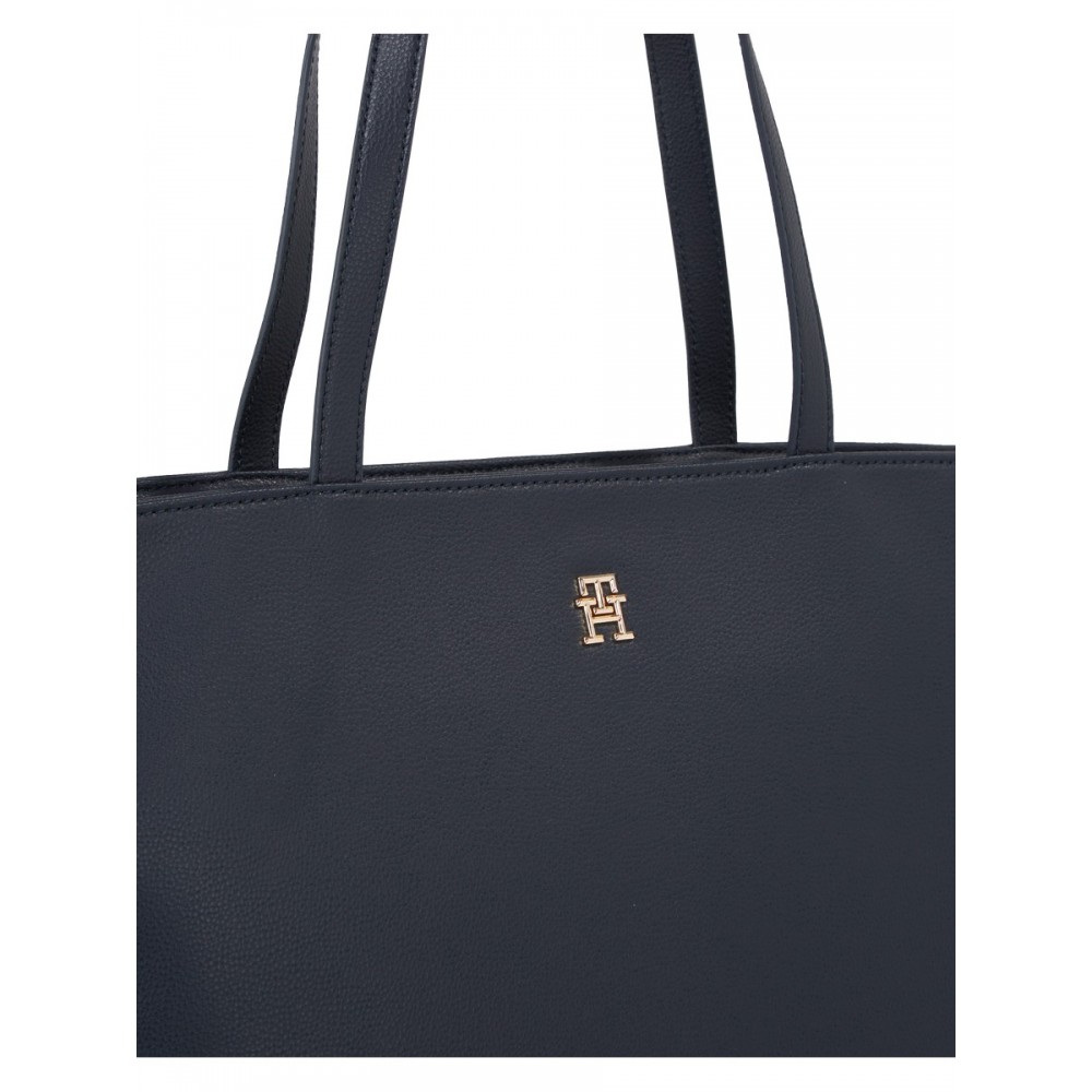 Women Bag Tommy Hilfiger Th Essential Sc Tote Corp AW0AW16089-DW6 Blue