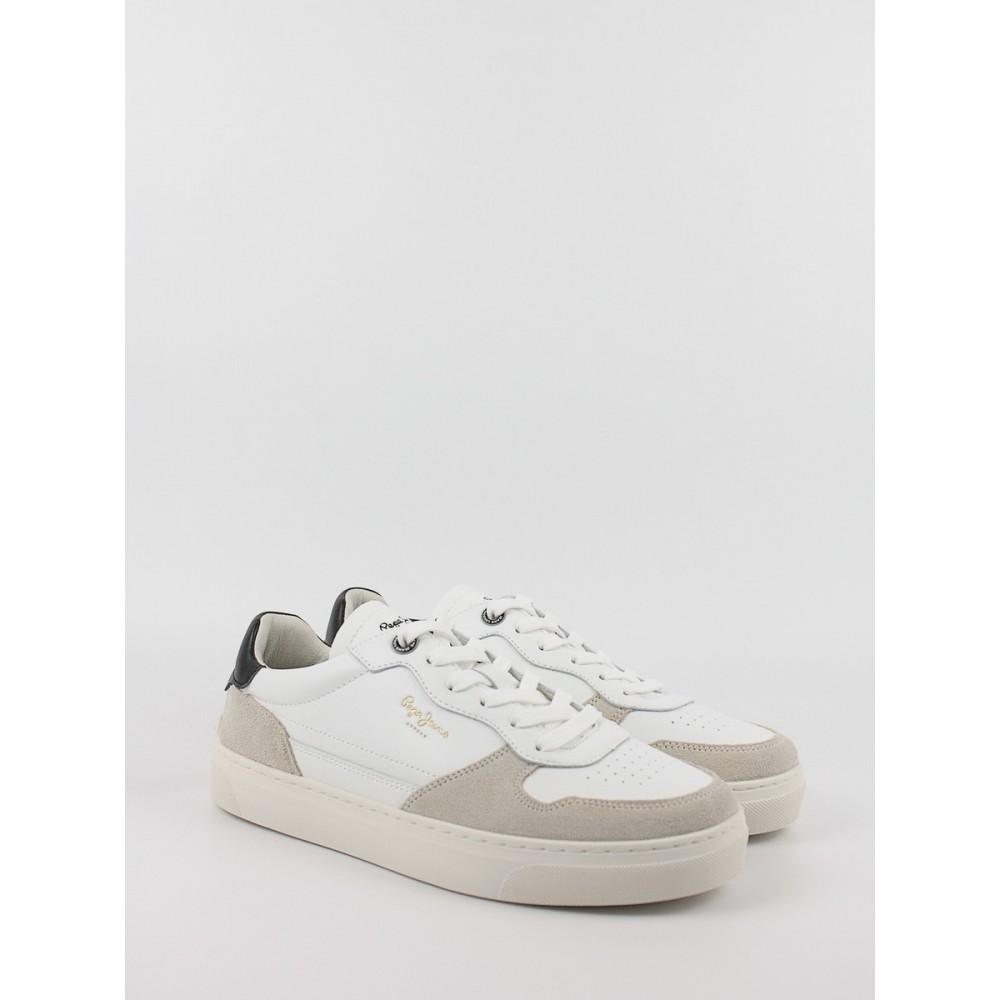 Ανδρικό Sneaker Pepe Jeans London Camden Street PMS00008-803 Ασπρο