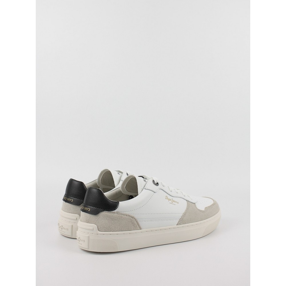 Ανδρικό Sneaker Pepe Jeans London Camden Street PMS00008-803 Ασπρο