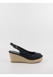 Γυναικεία Πλατφόρμα Tommy Hilfiger Iconic Elba Slink Back Wedge FW0FW04788-DW6 Μπλε