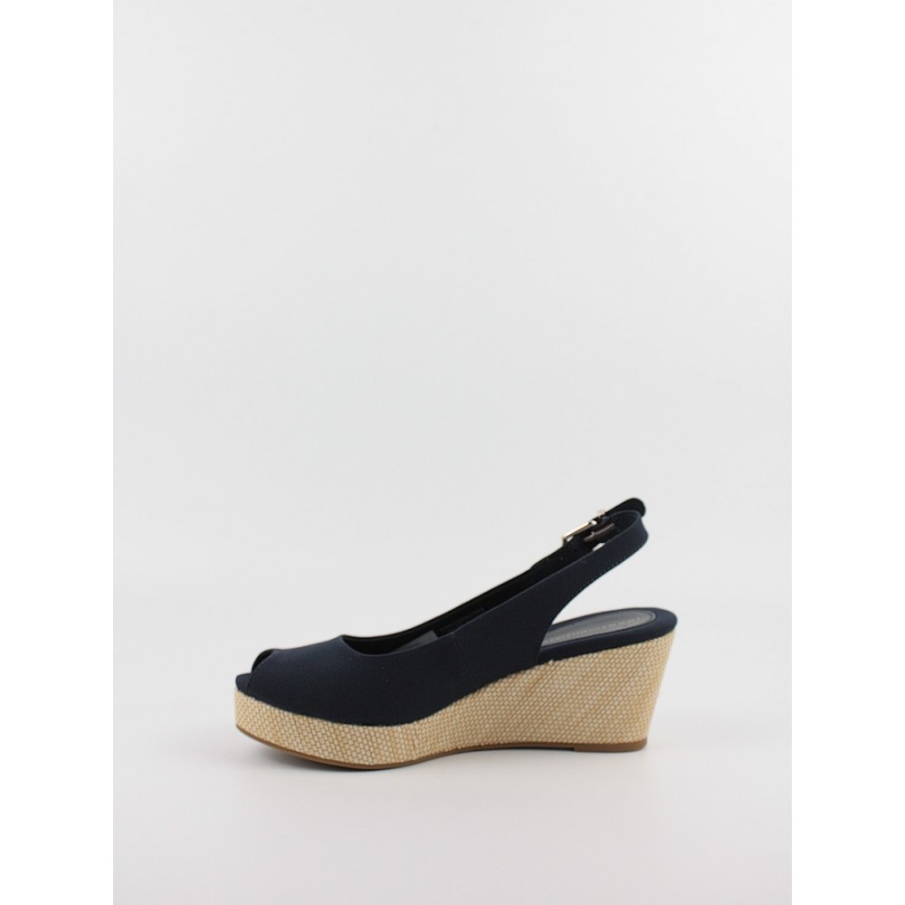 Γυναικεία Πλατφόρμα Tommy Hilfiger Iconic Elba Slink Back Wedge FW0FW04788-DW6 Μπλε