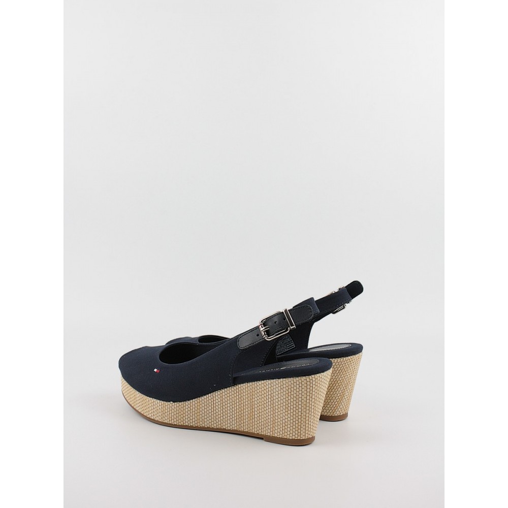 Γυναικεία Πλατφόρμα Tommy Hilfiger Iconic Elba Slink Back Wedge FW0FW04788-DW6 Μπλε