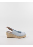 Γυναικεία Πλατφόρμα Tommy Hilfiger Iconic Elba Slink Back Wedge FW0FW04788-C10 Σιελ