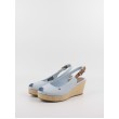 Women Wedge Tommy Hilfiger Iconic Elba Slink Back Wedge FW0FW04788-C10 Light Blue