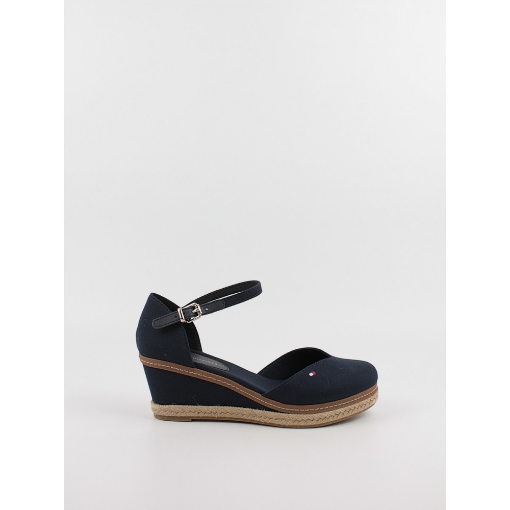 Γυναικεία Πλατφόρμα Tommy Hilfiger Basic Closed Toe Mid Wedge FW0FW04787-DW6 Μπλε