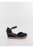 Γυναικεία Πλατφόρμα Tommy Hilfiger Basic Closed Toe Mid Wedge FW0FW04787-DW6 Μπλε