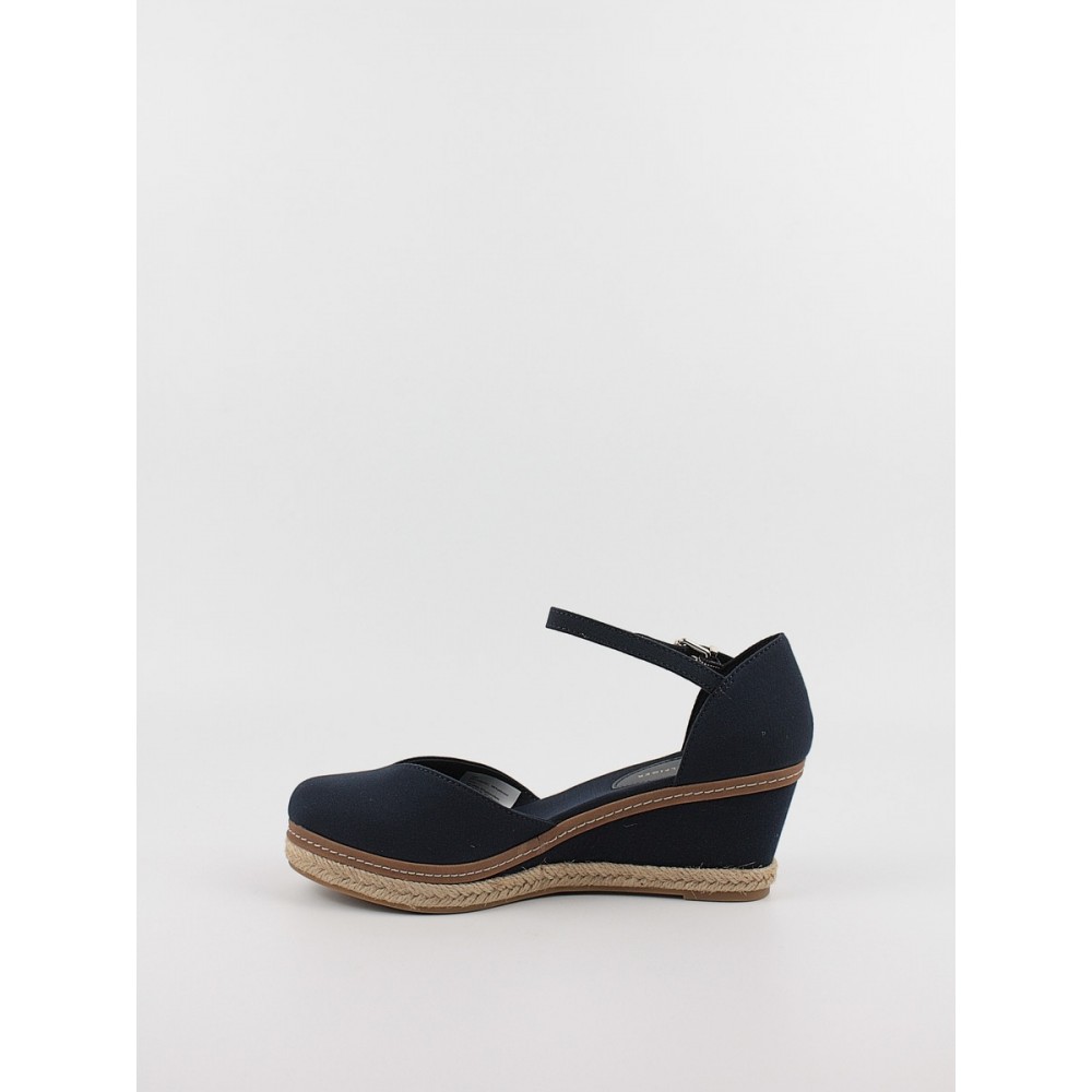 Γυναικεία Πλατφόρμα Tommy Hilfiger Basic Closed Toe Mid Wedge FW0FW04787-DW6 Μπλε