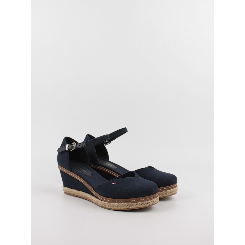 Γυναικεία Πλατφόρμα Tommy Hilfiger Basic Closed Toe Mid Wedge FW0FW04787-DW6 Μπλε