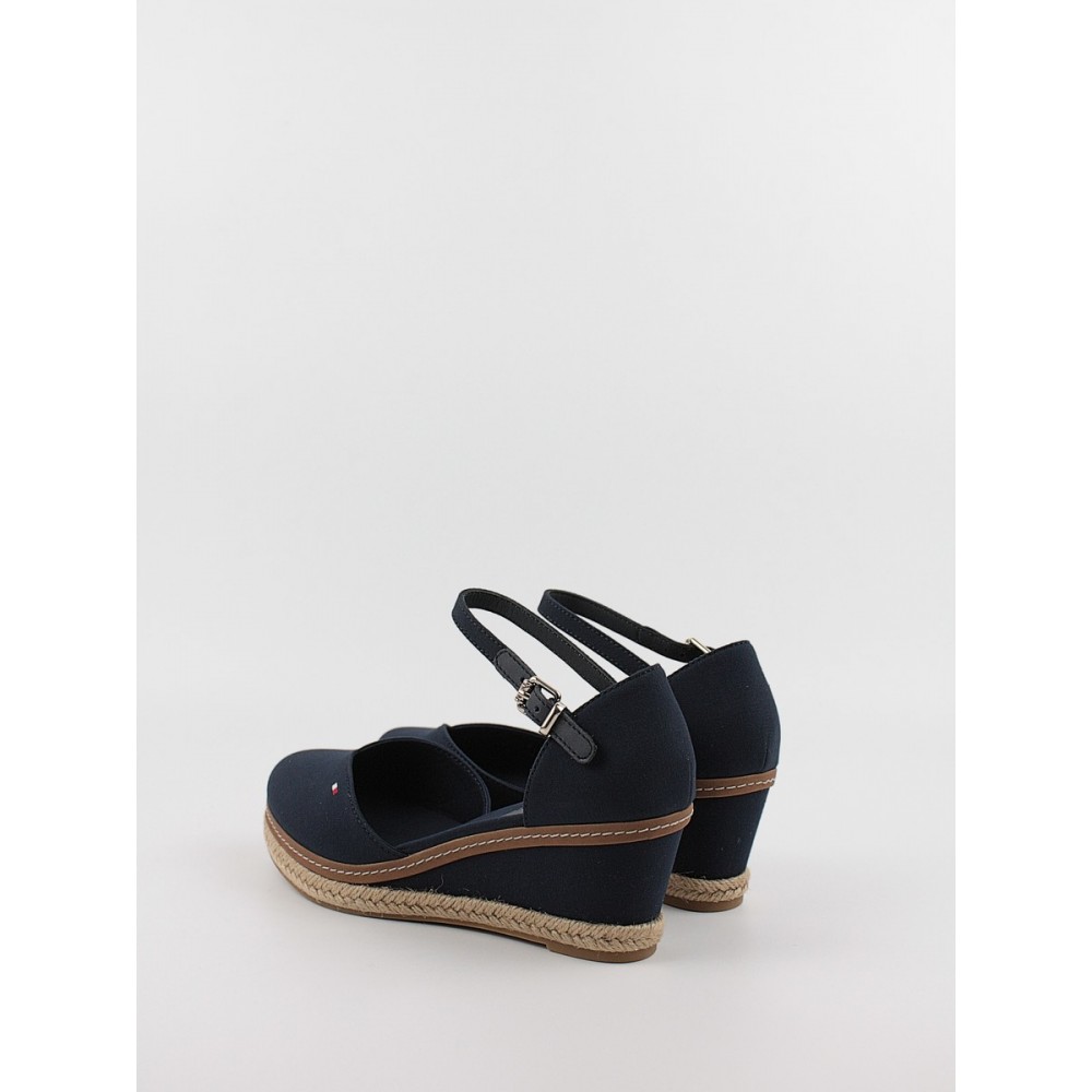 Γυναικεία Πλατφόρμα Tommy Hilfiger Basic Closed Toe Mid Wedge FW0FW04787-DW6 Μπλε