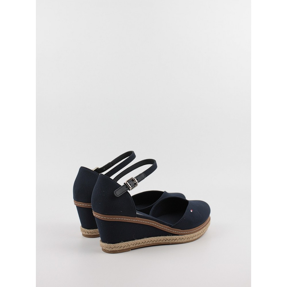 Γυναικεία Πλατφόρμα Tommy Hilfiger Basic Closed Toe Mid Wedge FW0FW04787-DW6 Μπλε