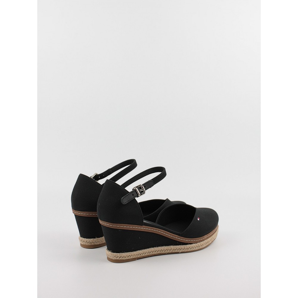 Γυναικεία Πλατφόρμα Tommy Hilfiger Basic Closed Toe Mid Wedge FW0FW04787-BDS Μαύρη