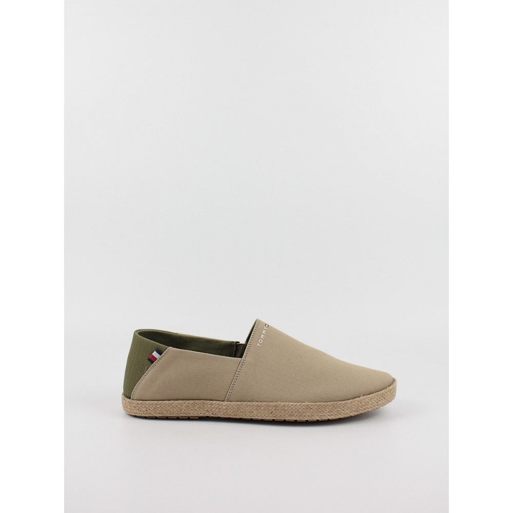 Men\'s Espadrilles Tommy Hilfiger Hilfiger Espadrille Core Textile FM0FM04981-AEG Biege Men\'s Espadrilles Tommy Hilfiger Hilfiger Espadrille Core Textile FM0FM04981-AEG Biege
