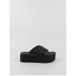 Women's Sandal Calvin KLein Flatform Cross Mg Uc YW0YW01349-0GT Black