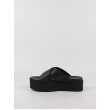 Γυναικεία Σανδάλια Calvin KLein Flatform Cross Mg Uc YW0YW01349-0GT Μαύρο