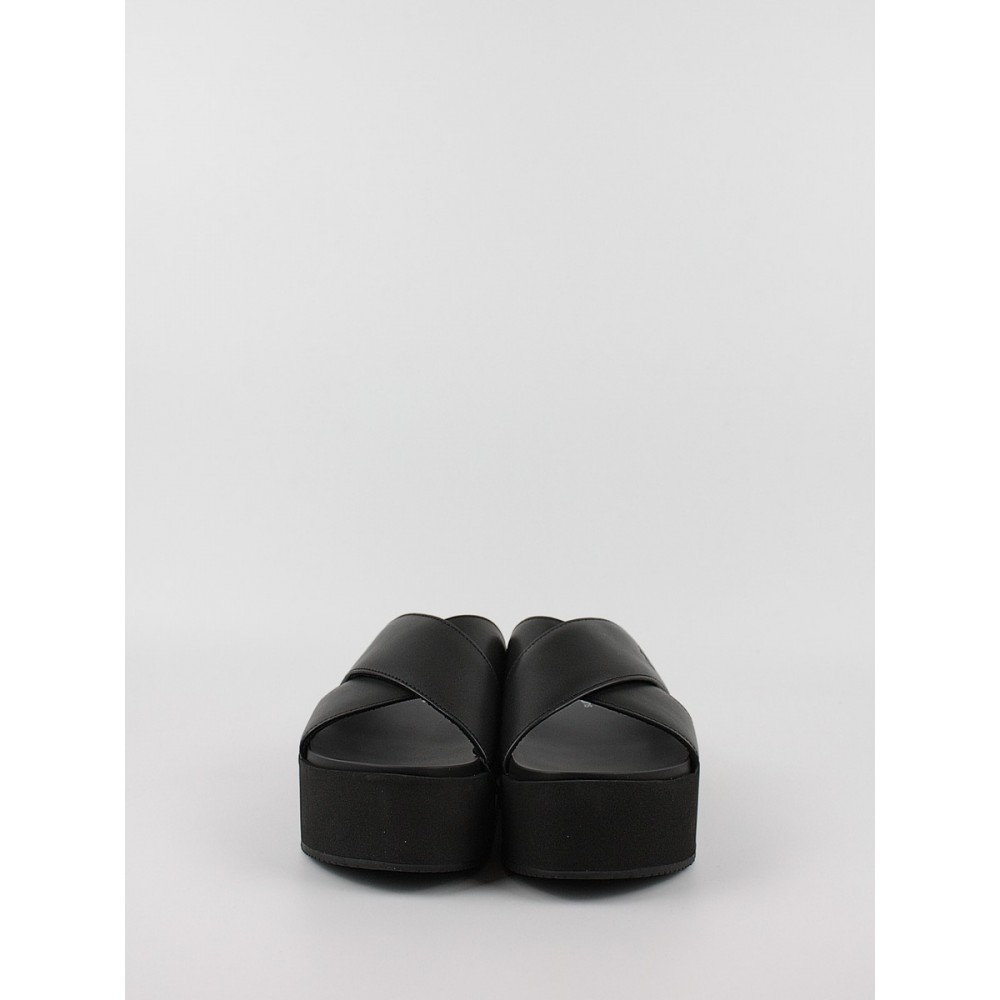 Women's Sandal Calvin KLein Flatform Cross Mg Uc YW0YW01349-0GT Black