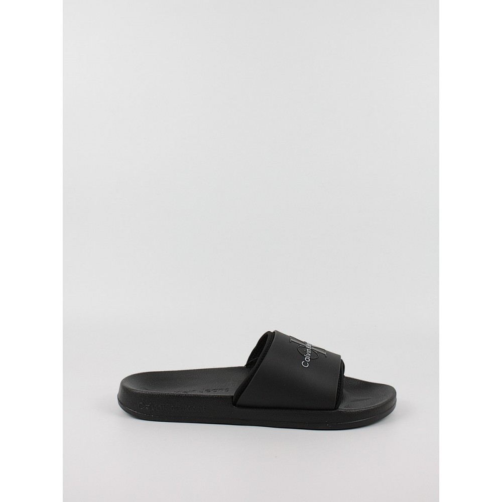 Ανδρική Σαγιονάρα Calvin KLein Slide Monogram Tpu YM0YM00361-BDS Μαύρη