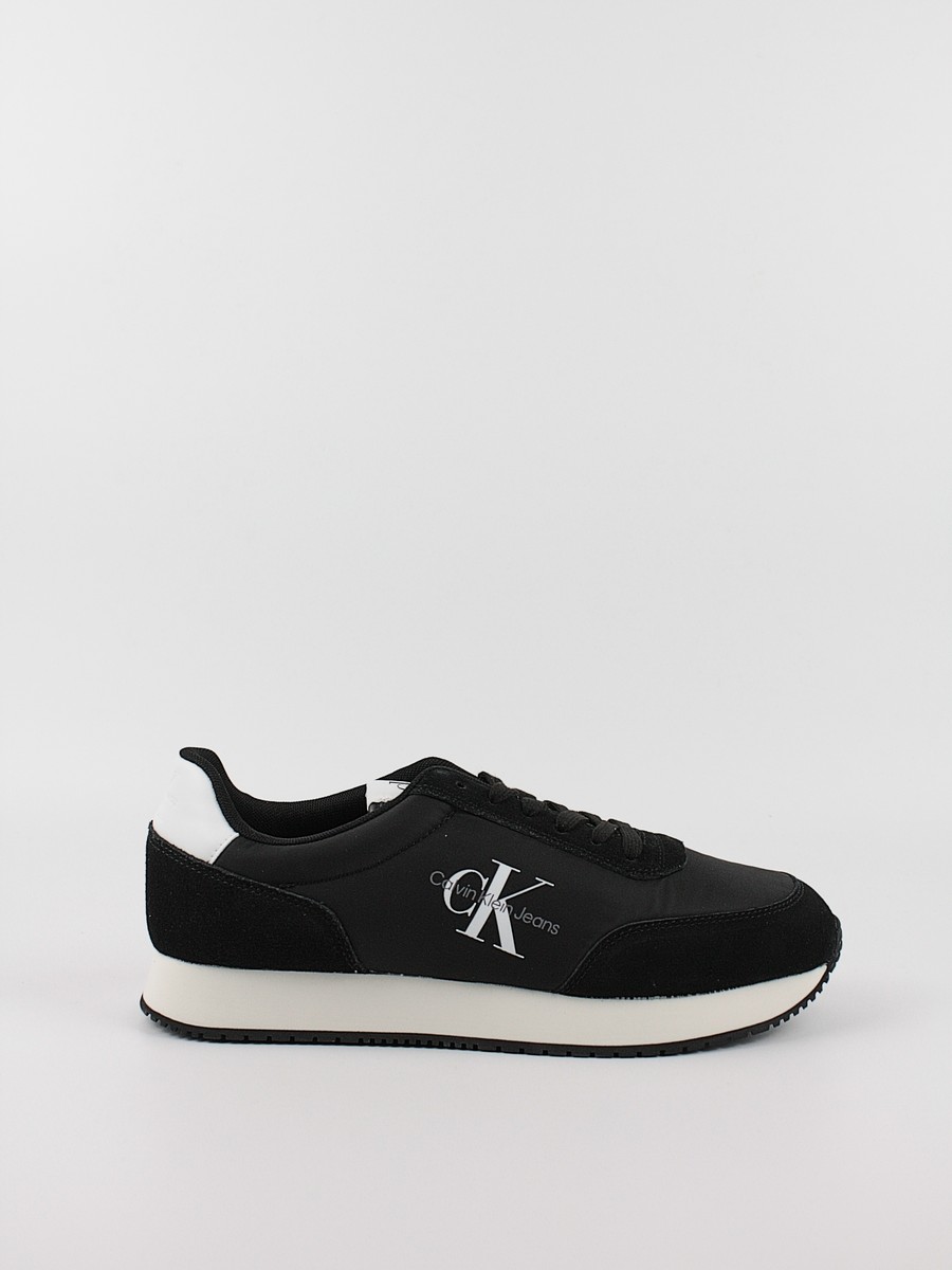 Ανδρικά Sneaker Calvin KLein Retro Runner Su-Ny Mono YM0YM00746-BDS Μαύρο