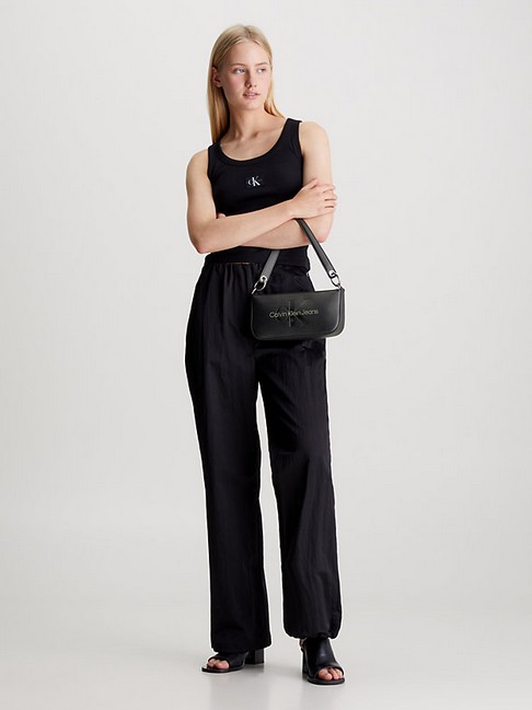 Women's Bag Calvin Klein Sculpted Shoulder Pouch 25 Mono K60K610679-0GX  Black