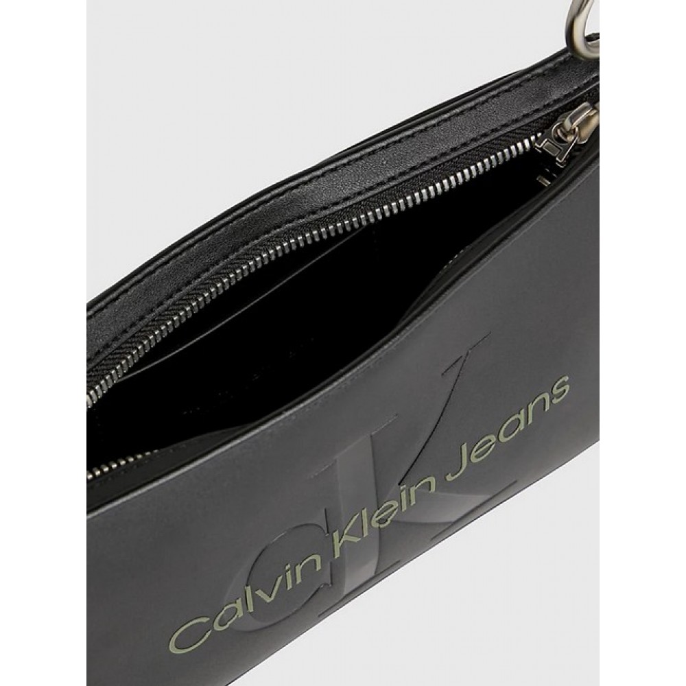 Women's Bag Calvin Klein Sculpted Shoulder Pouch 25 Mono K60K610679-0GX  Black
