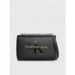 Women's Bag Calvin Klein Sculpted Ew Flap Conv 25 Mono K60K611866-0GX Black