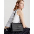 Women's Bag Calvin Klein Sculpted Ew Flap Conv 25 Mono K60K611866-0GX Black