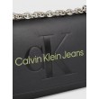 Women's Bag Calvin Klein Sculpted Ew Flap Conv 25 Mono K60K611866-0GX Black