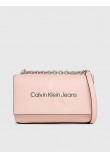 Women's Bag Calvin Klein Sculpted Ew Flap Conv 25 Mono K60K611866-TFT Pink