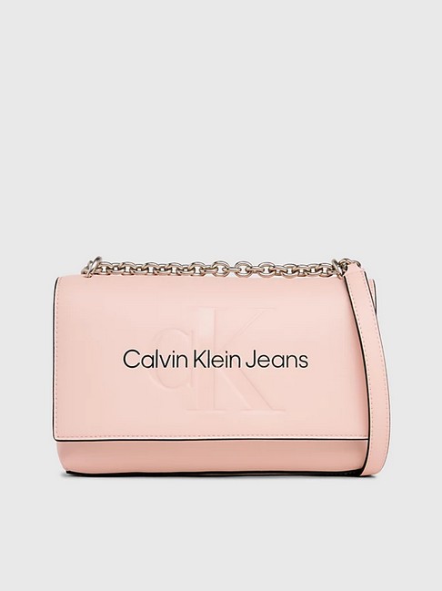 Women's Bag Calvin Klein Sculpted Ew Flap Conv 25 Mono K60K611866-TFT Pink