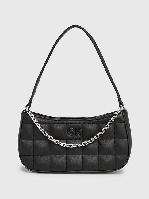Women's Bag Calvin Klein Square Quilt Chain Elongated Bag K60K612017-BEH  Black