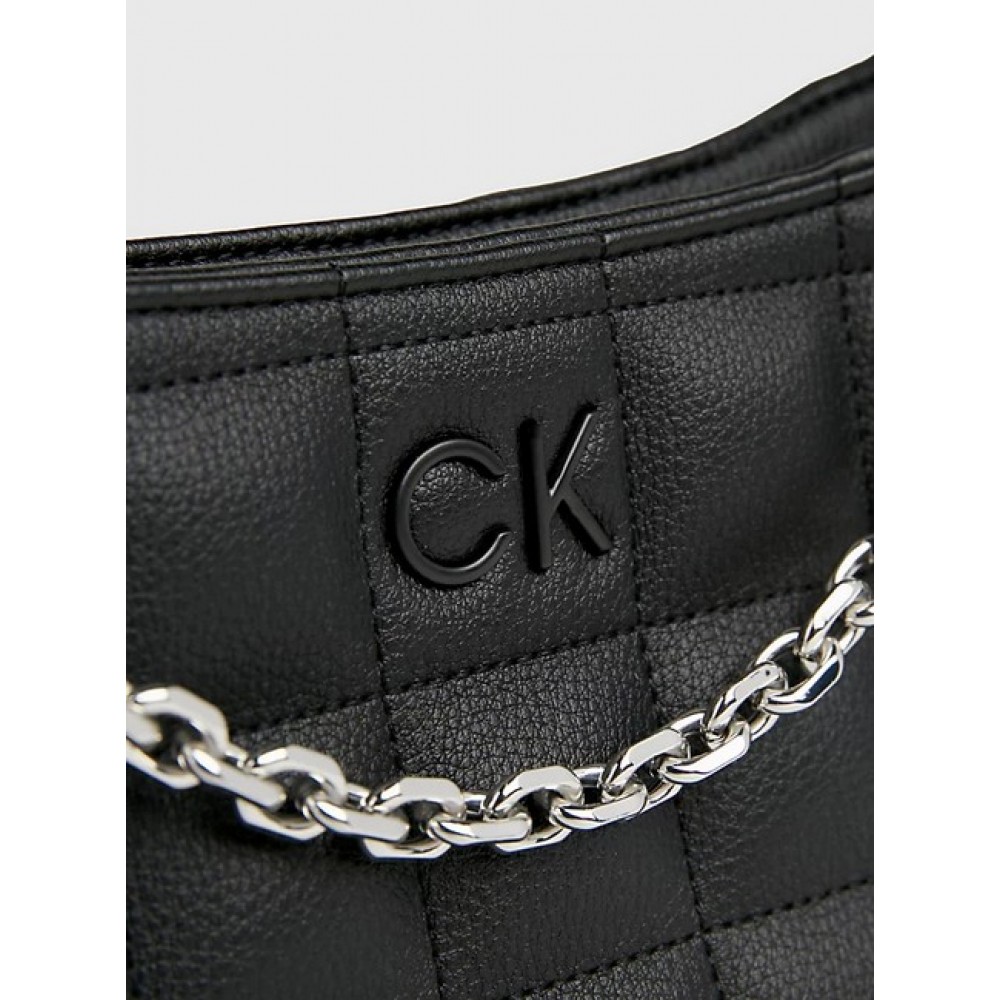 Women's Bag Calvin Klein Square Quilt Chain Elongated Bag K60K612017-BEH  Black