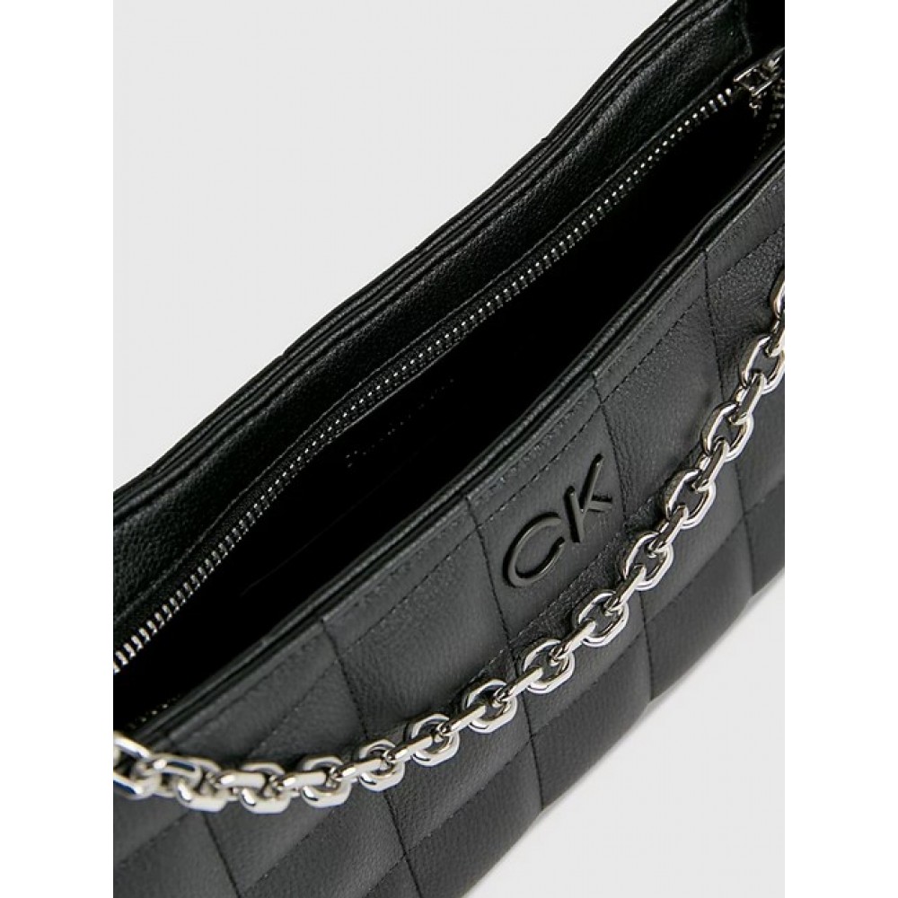 Γυναικεία Τσάντα Calvin Klein Square Quilt Chain Elongated Bag K60K612017-BEH Μαύρη