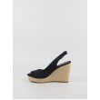 Γυναικεία Πλατφόρμα Tommy Hilfiger Iconic Elena Sling Back Wedge FW0FW04789-DW6 Μπλε