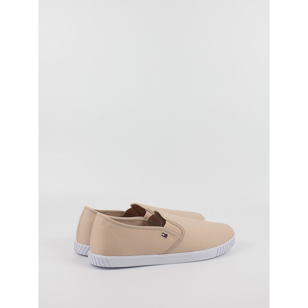 Γυναικεία Sneaker Tommy Hilfiger Canvas Slip On Sneaker FW0FW07806-TRY Nude