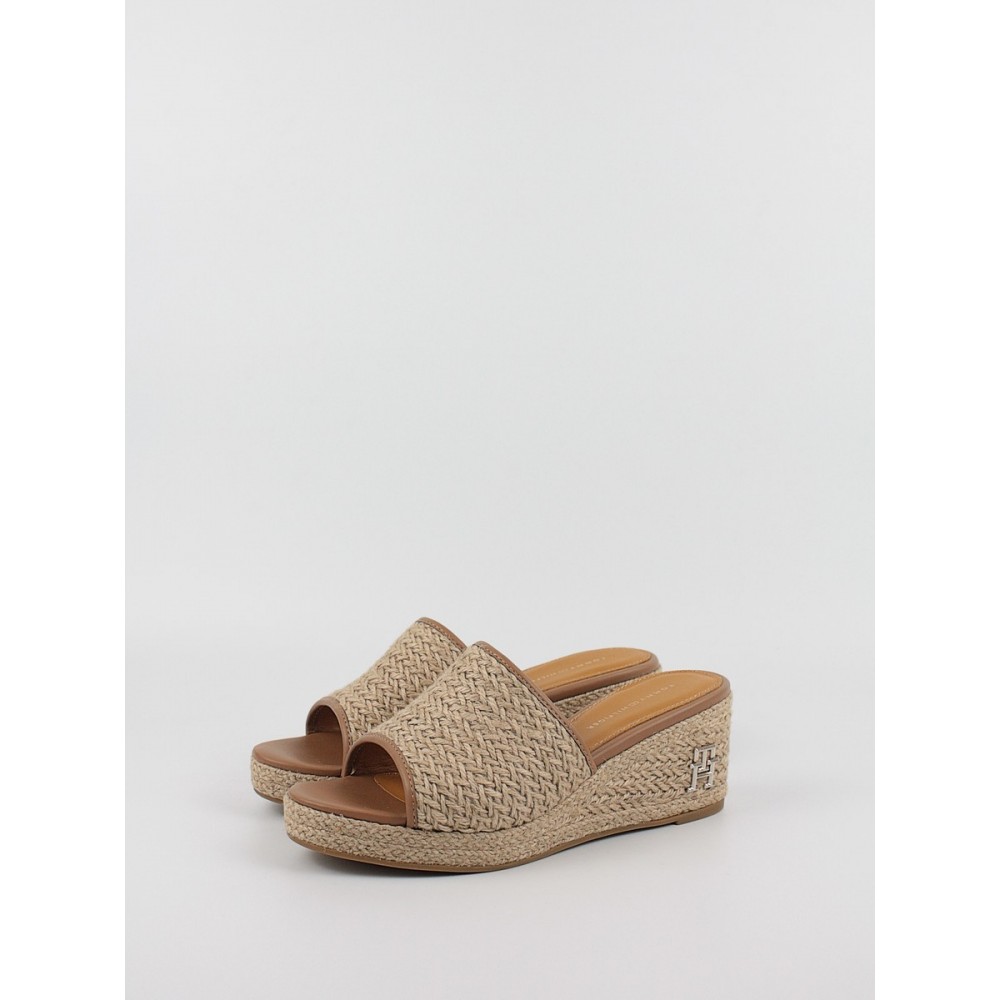 Γυναικεία Πλατφόρμα Tommy Hilfiger Th Rope Wedge Sandal FW0FW07927-0F4 Μπεζ