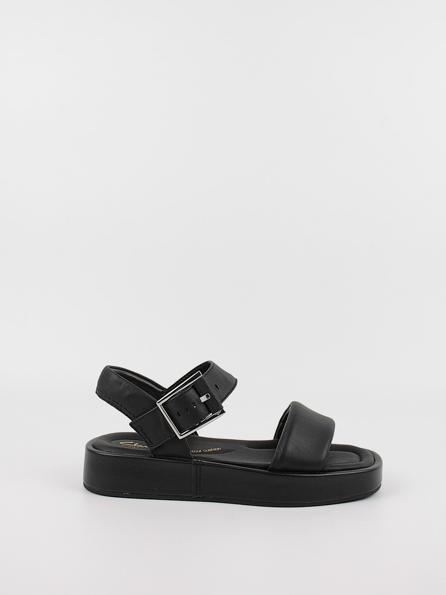 Women Sandals Clarks Alda Strap 26176257 Black