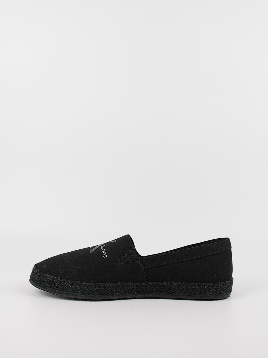 Men Sneaker Calvin KLein Espadrille Slip On Ml YM0YM00935-0GT Black