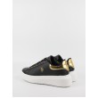 Women's Sneaker Us Polo Assn BRITNY001-BLK-GOL01 Black Women's Sneaker Us Polo Assn BRITNY001-BLK-GOL01 Black