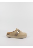 Women Mule Scholl Ivy Buckle Suede F31169-1013 Biege