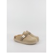 Women Mule Scholl Ivy Buckle Suede F31169-1013 Biege