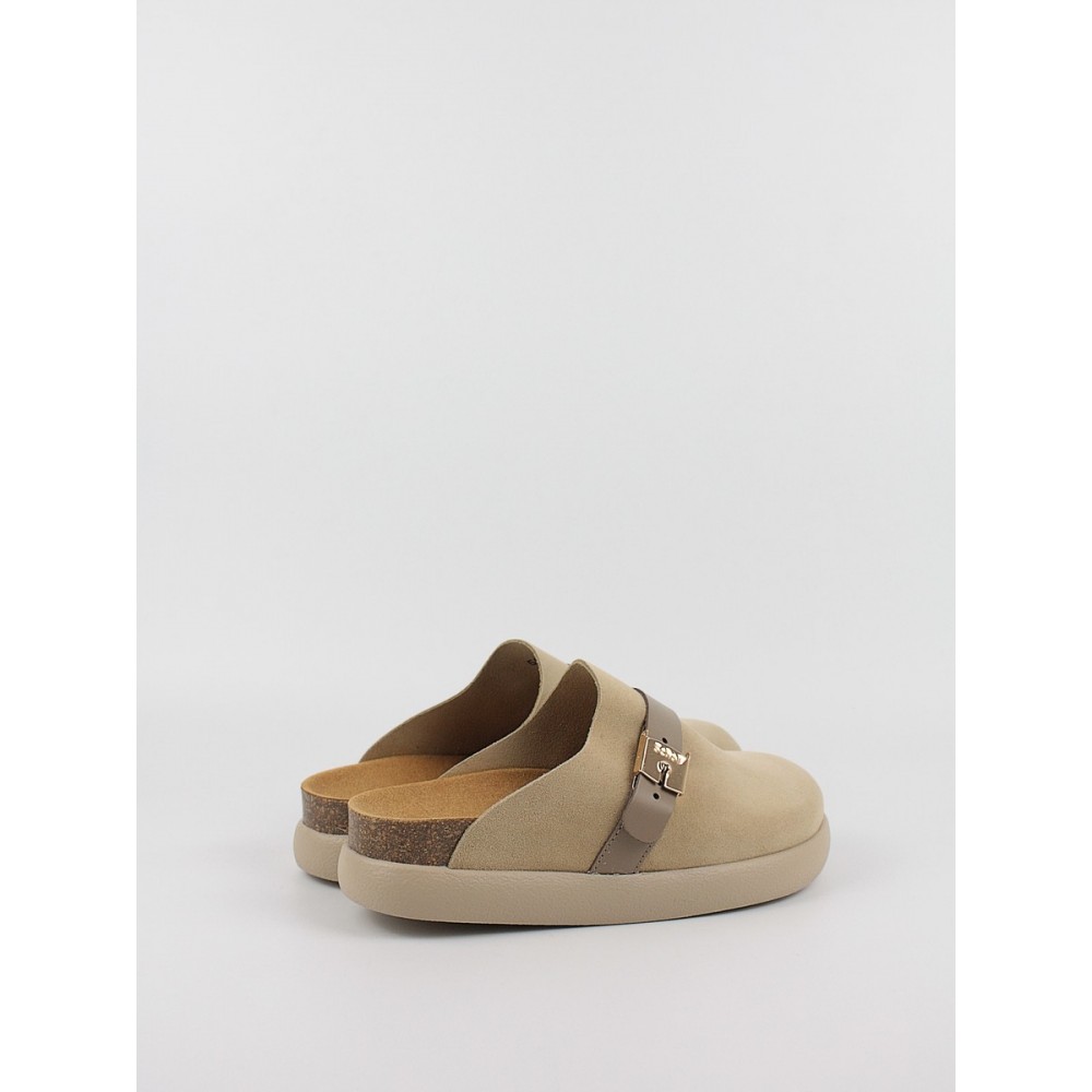 Γυναικείο Σαμπό Scholl Ivy Buckle Suede F31169-1013 Μπεζ